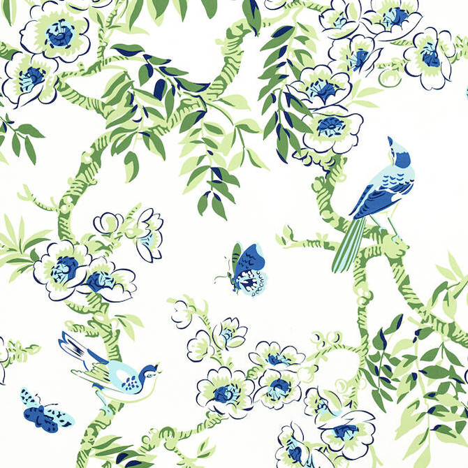 Yukio Blue and Green F920842 by Thibaut Fabric Thibaut Fabric Yukio Blue and Green F920842Fabric Eden Fabric Book 100% Cotton Sateen UNITED STATES </p><p>Repeat: V: 35.5 54 - Fabric Carolina -