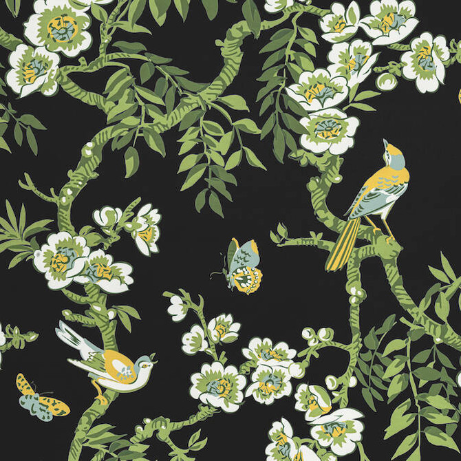 Yukio Black F920845 by Thibaut Fabric Thibaut Fabric Yukio Black F920845Fabric Eden Fabric Book 100% Cotton Sateen UNITED STATES </p><p>Repeat: V: 35.5 54 - Fabric Carolina -