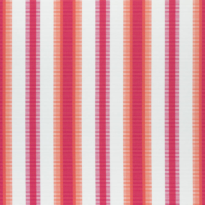 Samba Stripe Magenta and Coral W74666 by Thibaut Fabric Thibaut Fabric Samba Stripe Magenta and Coral W74666Fabric Festival 100% Polyester (UV) UNITED STATES </p><p>Repeat: V: - 54 - Fabric Carolina -