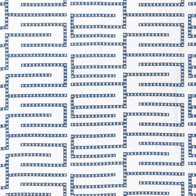Architect Embroidery Blue W713627 by Thibaut Fabric Thibaut Fabric Architect Embroidery Blue W713627Fabric Grand Palace Fabric Book 90% Linen, 10% Viscose INDIA </p><p>Repeat: V: 5.75 53 - Fabric Carolina -