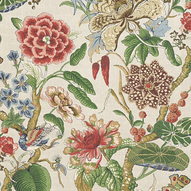 Hill Garden Flax F913657 by Thibaut Fabric Thibaut Fabric Hill Garden Flax F913657Fabric Grand Palace Fabric Book 100% Linen UNITED STATES </p><p>Repeat: V: 35.5 54 - Fabric Carolina -