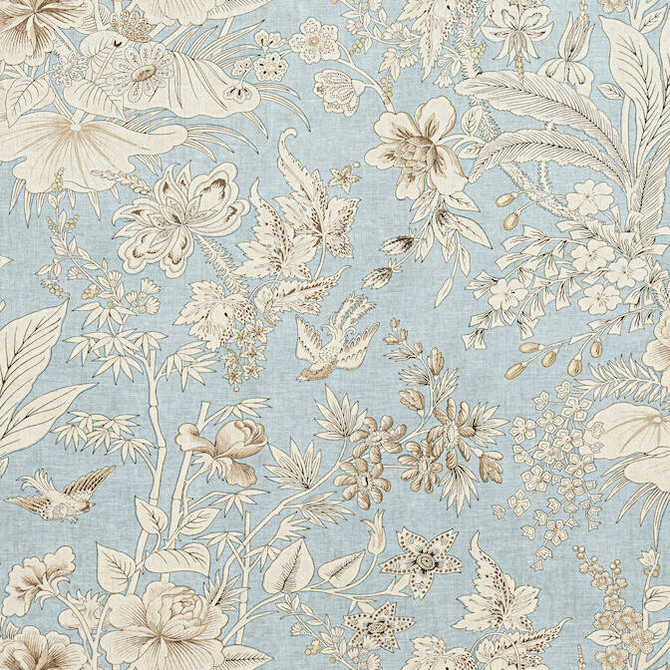 Rosalind Spa Blue F913604 by Thibaut Fabric Thibaut Fabric Rosalind Spa Blue F913604Fabric Grand Palace Fabric Book 100% Linen SCOTLAND </p><p>Repeat: V: 26.5 54 - Fabric Carolina -
