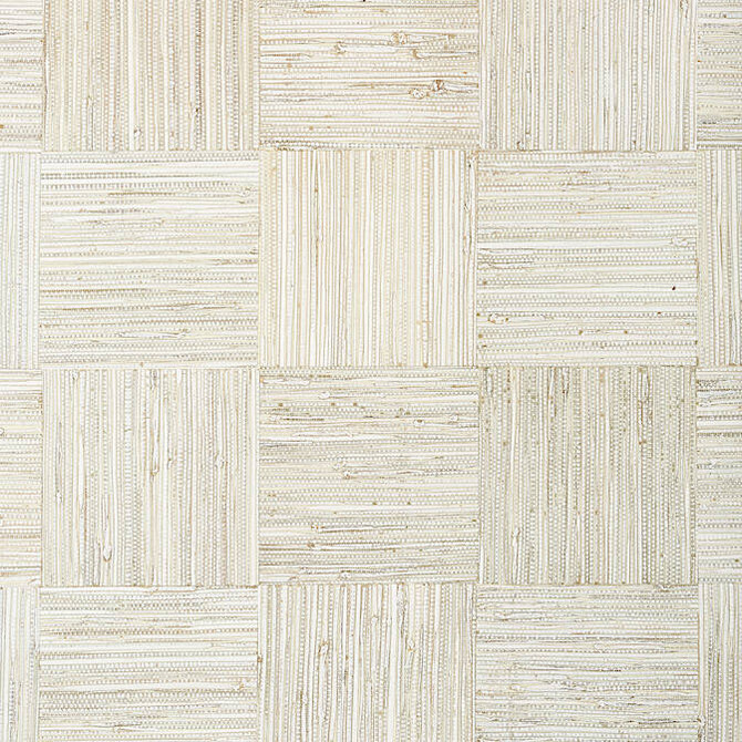 Mosaic Weave White T24078 by Thibaut Wallpaper Thibaut Wallpaper Mosaic Weave White T24078Wallpaper Grasscloth Resource 5 Grasscloth Printed CHINA </p><p>Repeat: V: 12 36 - Fabric Carolina -