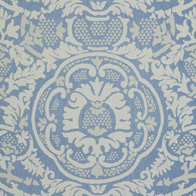 Earl Damask Blue T10837 by Thibaut Wallpaper Thibaut Wallpaper Earl Damask Blue T10837Wallpaper Heritage Wallpaper UNITED STATES </p><p>Repeat: V: 25.25 27 - Fabric Carolina -