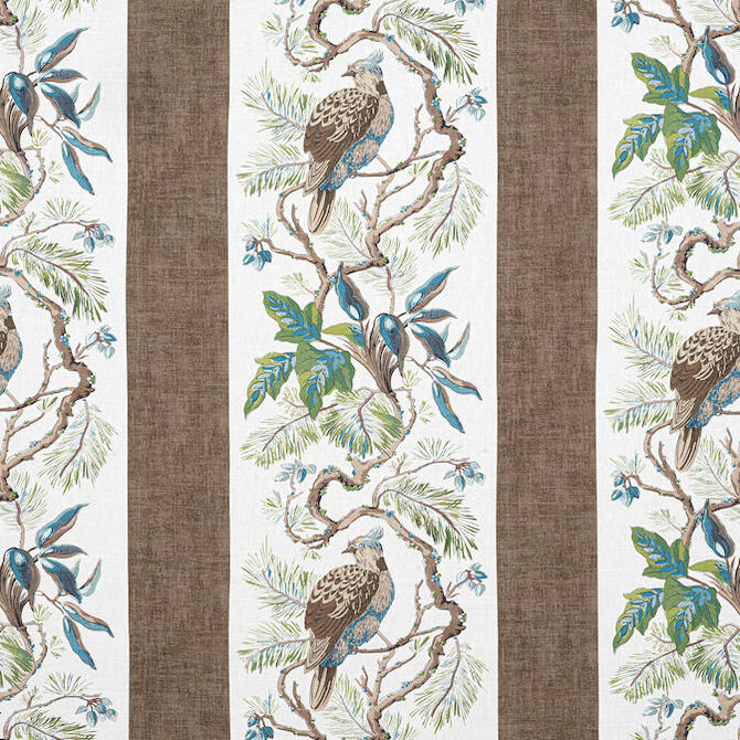 Williamson Brown F910862 by Thibaut Fabric Thibaut Fabric Williamson Brown F910862Fabric Heritage Fabric Book 51% Cotton, 49% Linen UNITED KINGDOM </p><p>Repeat: V: 17.5 54 - Fabric Carolina -