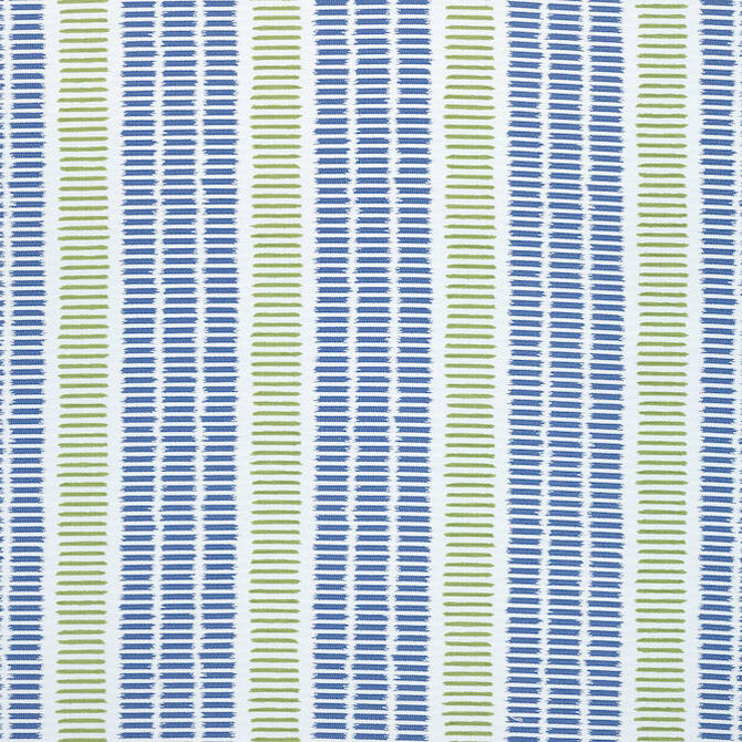 Topsail Stripe Royal and Green Apple W73516 by Thibaut Fabric Thibaut Fabric Topsail Stripe Royal and Green Apple W73516Fabric Landmark 100% Polyester (UV) U.S.A. </p><p>Repeat: V: 8.5 54 - Fabric Carolina -