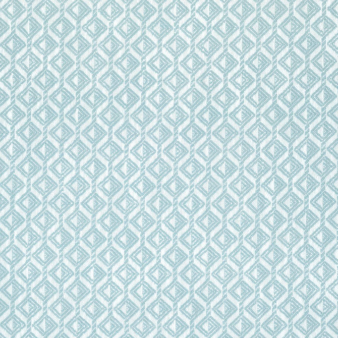 Trion Aqua W73457 by Thibaut Fabric Thibaut Fabric Trion Aqua W73457Fabric Landmark 100% Polyester (UV) U.S.A. </p><p>Repeat: V: 1.5 54 - Fabric Carolina -
