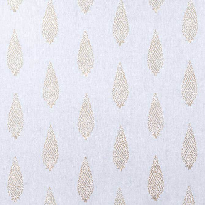 Manor Embroidery Gold on White AW73009 by Anna French Fabric Anna French Fabric Manor Embroidery Gold on White AW73009Fabric Meridian 100% Lin Ground, 100% Vis Emb INDIA </p><p>Repeat: V: 15 50 - Fabric Carolina -