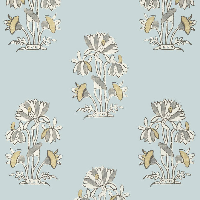 Lily Flower Spa Blue T13201 by Thibaut Wallpaper Thibaut Wallpaper Lily Flower Spa Blue T13201Wallpaper Mesa Wallpaper UNITED STATES </p><p>Repeat: V: 36 27 - Fabric Carolina -