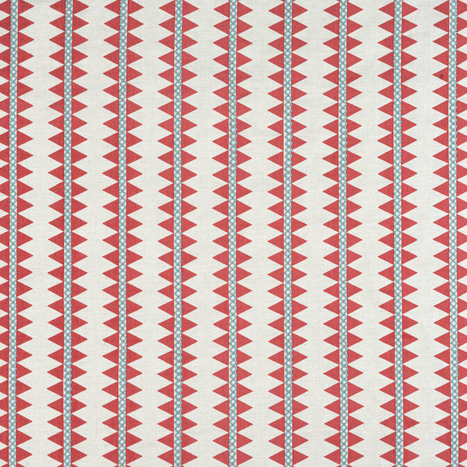 Reno Stripe Embroidery Coral W713245 by Thibaut Fabric Thibaut Fabric Reno Stripe Embroidery Coral W713245Fabric Mesa Fabric Book 54% Cotton, 36% Linen, 10% Spun Poly INDIA </p><p>Repeat: V: - 54 - Fabric Carolina -