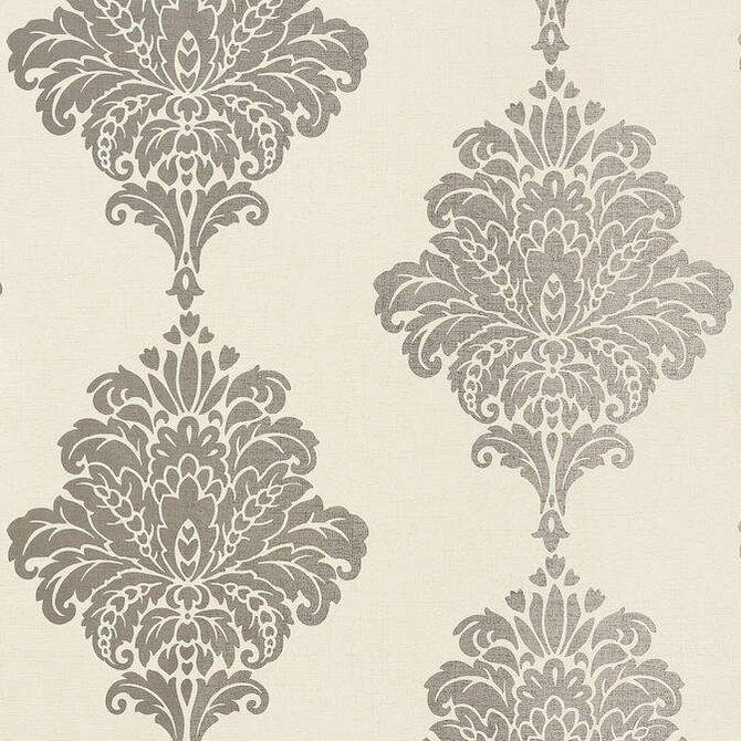 Arturo Damask Metallic Silver T13017 by Thibaut Wallpaper Thibaut Wallpaper Arturo Damask Metallic Silver T13017Wallpaper Monterey Wallpaper U.S.A. </p><p>Repeat: V: 18 27 - Fabric Carolina -