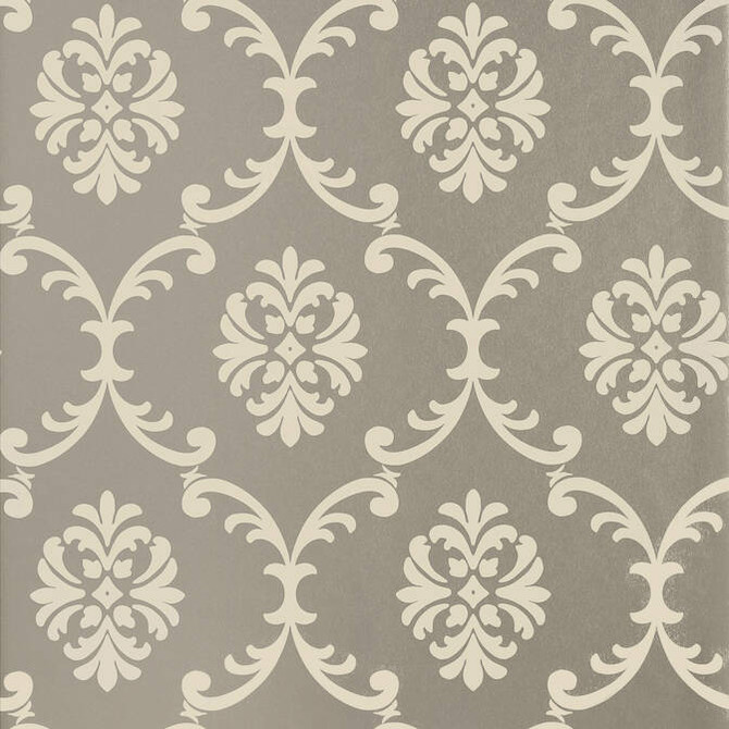 Bastille Metallic Silver T13035 by Thibaut Wallpaper Thibaut Wallpaper Bastille Metallic Silver T13035Wallpaper Monterey Non Woven Wallpaper U.S.A. </p><p>Repeat: V: 18 27 - Fabric Carolina -