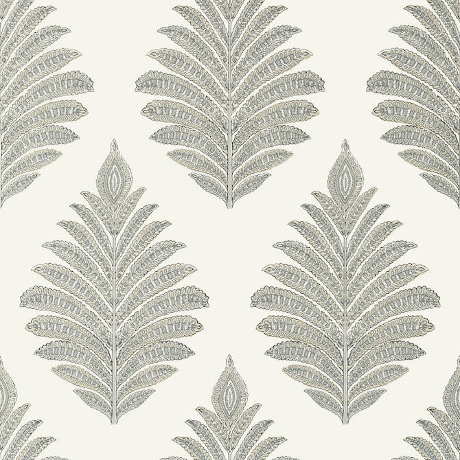 Palampore Leaf Grey AT78724 by Anna French Wallpaper Anna French Wallpaper Palampore Leaf Grey AT78724Wallpaper Palampore Non Woven Wallpaper U.S.A. </p><p>Repeat: V: 25.25 27 - Fabric Carolina -