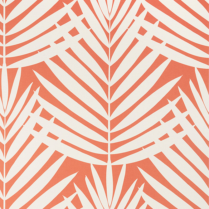 Croatia Coral T13934 by Thibaut Wallpaper Thibaut Wallpaper Croatia Coral T13934Wallpaper Palm Grove Non-Woven Vinyl Wallpaper U.S.A. </p><p>Repeat: V: 25 27 - Fabric Carolina -