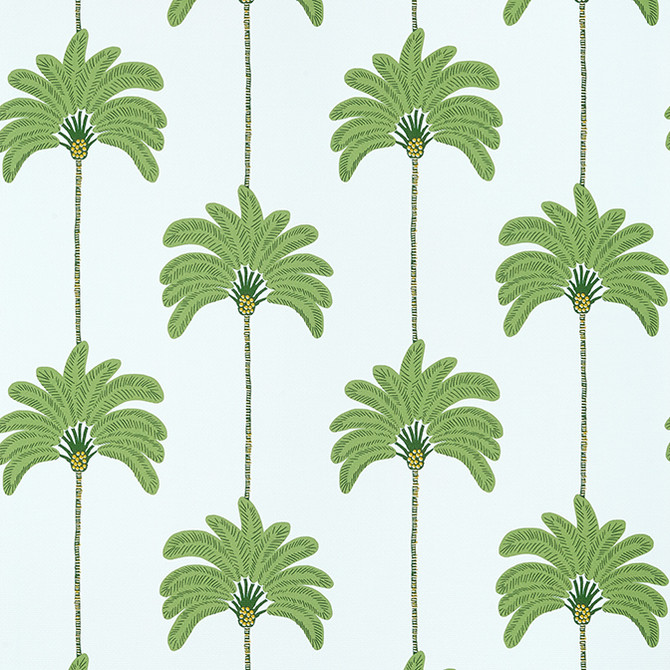 Sunset Boulevard Green and Blue T13946 by Thibaut Wallpaper Thibaut Wallpaper Sunset Boulevard Green and Blue T13946Wallpaper Palm Grove Non-Woven Vinyl Wallpaper U.S.A. </p><p>Repeat: V: 12.5 27 - Fabric Carolina -