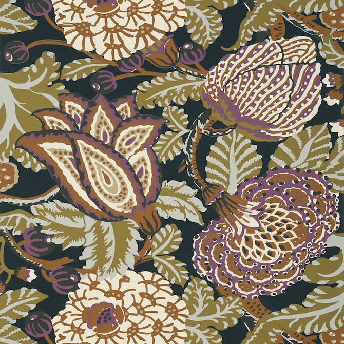 Mitford Black and Plum T2942 by Thibaut Wallpaper Thibaut Wallpaper Mitford Black and Plum T2942Wallpaper Paramount Wallpaper U.S.A. </p><p>Repeat: V: 25.25 27 - Fabric Carolina -