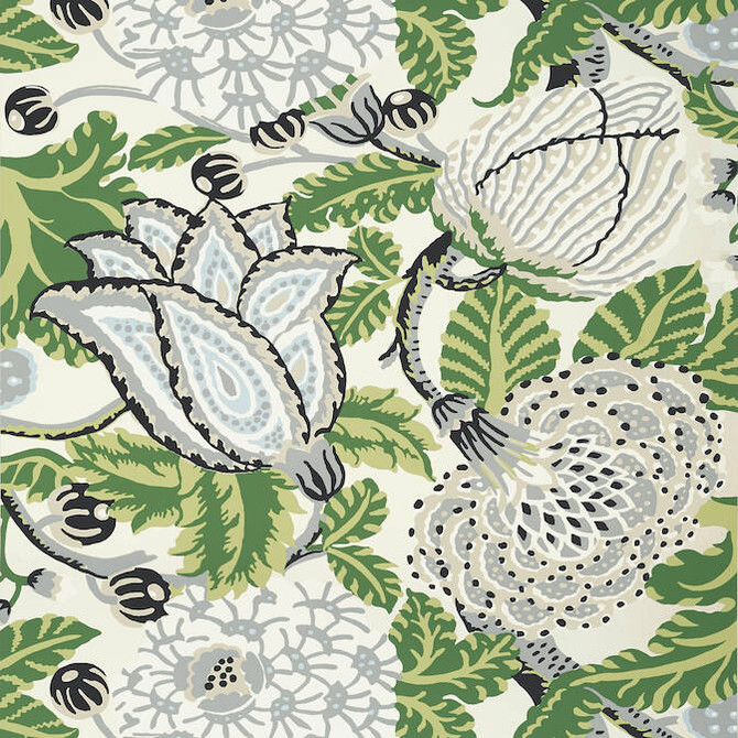 Mitford Green and White T2949 by Thibaut Wallpaper Thibaut Wallpaper Mitford Green and White T2949Wallpaper Paramount Wallpaper U.S.A. </p><p>Repeat: V: 25.25 27 - Fabric Carolina -