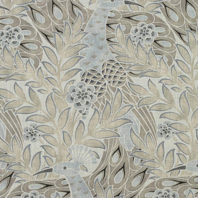 Desmond Beige and Grey F92921 by Thibaut Fabric Thibaut Fabric Desmond Beige and Grey F92921Fabric Paramount Fabric Book 67% Viscose, 33% Linen UNITED KINGDOM </p><p>Repeat: V: 44.5 54 - Fabric Carolina -
