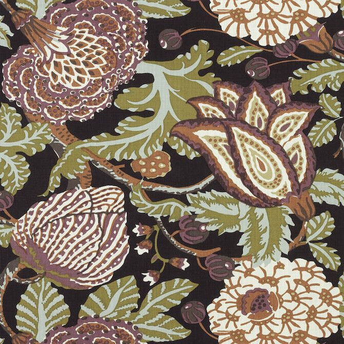 Mitford Black and Plum F92942 by Thibaut Fabric Thibaut Fabric Mitford Black and Plum F92942Fabric Paramount Fabric Book 100% Linen UNITED KINGDOM </p><p>Repeat: V: 25 54 - Fabric Carolina -