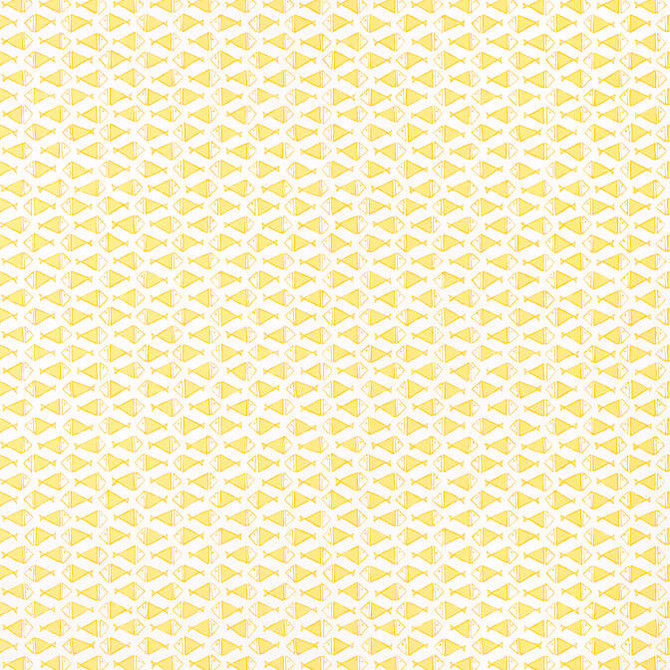 Pisces Yellow T13323 by Thibaut Wallpaper Thibaut Wallpaper Pisces Yellow T13323Wallpaper Pavilion Non-Woven Vinyl Wallpaper UNITED STATES </p><p>Repeat: V: 1.5 27 - Fabric Carolina -