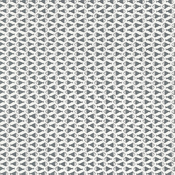 Pisces Black T13328 by Thibaut Wallpaper Thibaut Wallpaper Pisces Black T13328Wallpaper Pavilion Non-Woven Vinyl Wallpaper UNITED STATES </p><p>Repeat: V: 1.5 27 - Fabric Carolina -