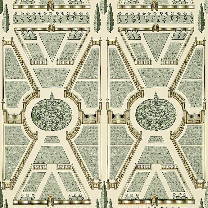 Aerial Garden Sage AT9597 by Anna French Wallpaper Anna French Wallpaper Aerial Garden Sage AT9597Wallpaper Savoy Non Woven Wallpaper U.S.A. </p><p>Repeat: V: 25.25 27 - Fabric Carolina -