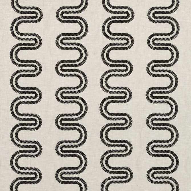 Herriot Way Embroidery Black on Flax AF9637 by Anna French Fabric Anna French Fabric Herriot Way Embroidery Black on Flax AF9637Fabric Savoy Fabric Book 90% Linen, 10% Spun Polyester INDIA </p><p>Repeat: V: 4 52 - Fabric Carolina -