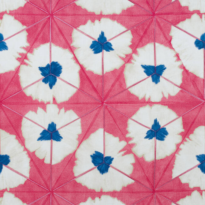 Sunburst Pink and Blue F913087 by Thibaut Fabric Thibaut Fabric Sunburst Pink and Blue F913087Fabric Summer House Fabric Book 100% Cotton UNITED KINGDOM </p><p>Repeat: V: 25.5 54 - Fabric Carolina -