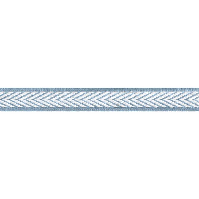 Westport Tape Spa Blue E81841 by Thibaut Fabric Thibaut Fabric Westport Tape Spa Blue E81841Fabric Tapes & Trims Vol. 4 100% Solution Dyed Polyester UNITED KINGDOM </p><p>Repeat: V: - 1 - Fabric Carolina -