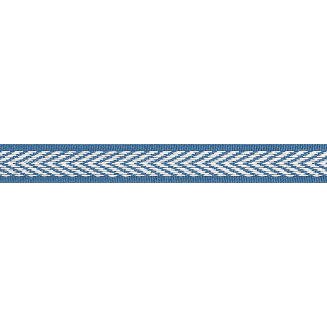 Westport Tape Island Blue E81842 by Thibaut Fabric Thibaut Fabric Westport Tape Island Blue E81842Fabric Tapes & Trims Vol. 4 100% Solution Dyed Polyester UNITED KINGDOM </p><p>Repeat: V: - 1 - Fabric Carolina -