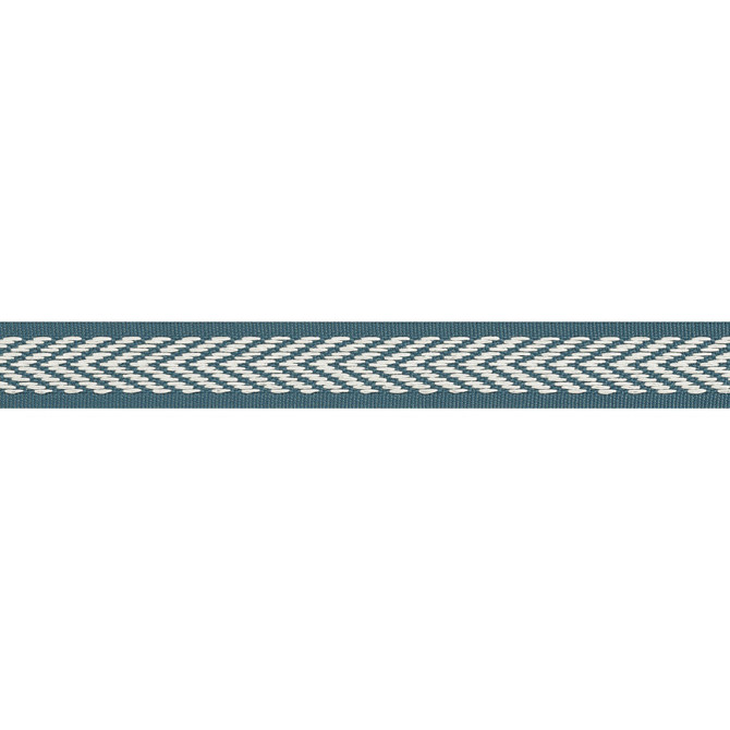 Westport Tape Teal E81843 by Thibaut Fabric Thibaut Fabric Westport Tape Teal E81843Fabric Tapes & Trims Vol. 4 100% Solution Dyed Polyester UNITED KINGDOM </p><p>Repeat: V: - 1 - Fabric Carolina -