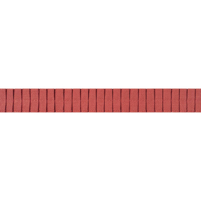 Pleated Tape Coral E12066 by Thibaut Fabric Thibaut Fabric Pleated Tape Coral E12066Fabric Tapes & Trims Volume 1 100% Cotton INDIA </p><p>Repeat: V: 0.37 0.87 - Fabric Carolina -