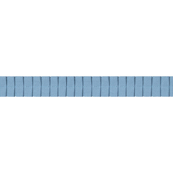 Pleated Tape Sky E12072 by Thibaut Fabric Thibaut Fabric Pleated Tape Sky E12072Fabric Tapes & Trims Volume 1 100% Cotton INDIA </p><p>Repeat: V: 0.37 0.87 - Fabric Carolina -