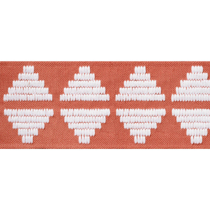 King'S Point Tape Coral E12173 by Thibaut Fabric Thibaut Fabric King'S Point Tape Coral E12173Fabric Tapes & Trims Volume 2 44% Poly, 32% Linen, 24%Cotton INDIA </p><p>Repeat: V: 2.13 3.25 - Fabric Carolina -
