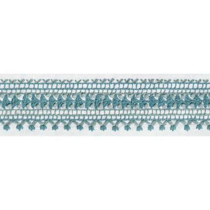 Norway Tape Ocean E12115 by Thibaut Fabric Thibaut Fabric Norway Tape Ocean E12115Fabric Tapes & Trims Volume 2 70% Cotton, 30% Poly INDIA </p><p>Repeat: V: 0.38 2.375 - Fabric Carolina -