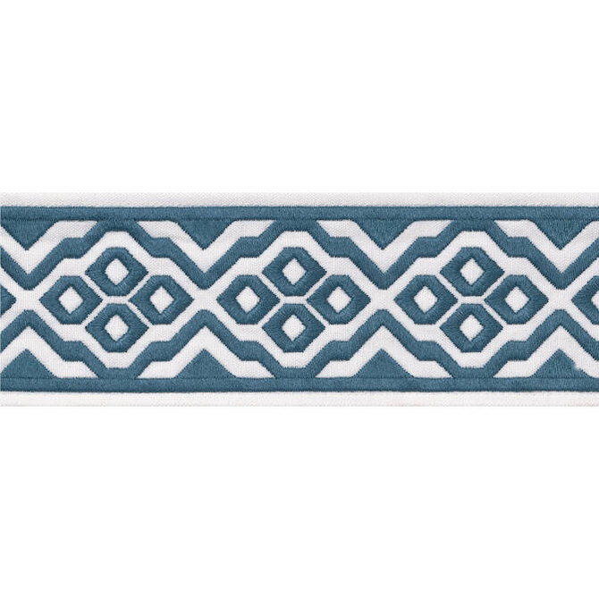 Belinda Tape Denim E12192 by Thibaut Fabric Thibaut Fabric Belinda Tape Denim E12192Fabric Tapes & Trims Volume 3 54% Cotton, 36% Linen, 10% Spun Poly INDIA </p><p>Repeat: V: 2.5 2.875 - Fabric Carolina -