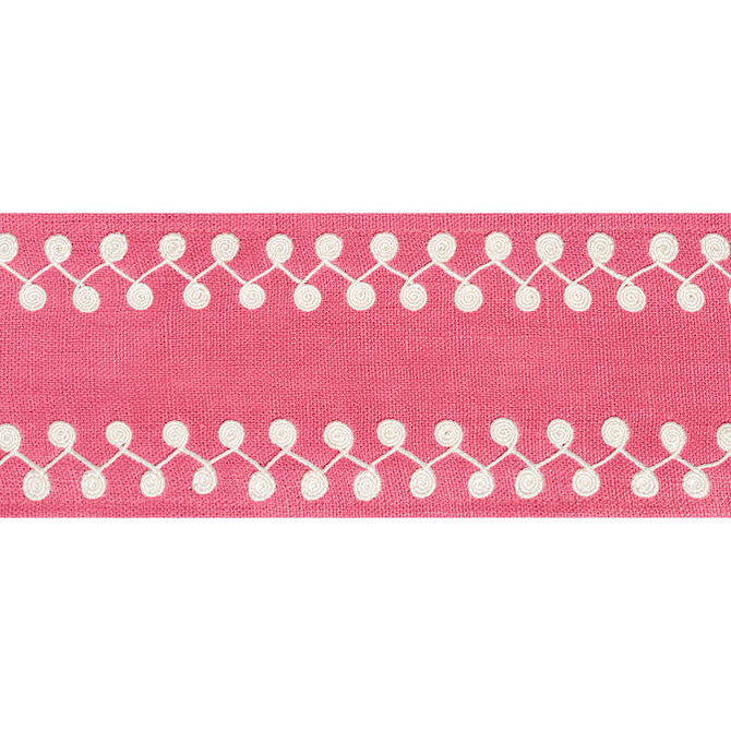 Perla Tape Peony E12219 by Thibaut Fabric Thibaut Fabric Perla Tape Peony E12219Fabric Tapes & Trims Volume 3 63% Linen, 34% Viscose, 3% Spun Poly INDIA </p><p>Repeat: V: 0.5 3.375 - Fabric Carolina -
