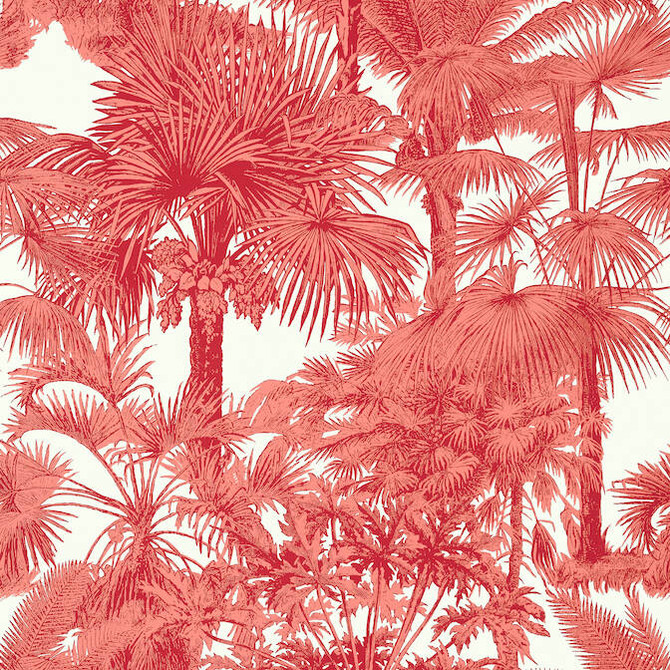 Palm Botanical Coral T10105 by Thibaut Wallpaper Thibaut Wallpaper Palm Botanical Coral T10105Wallpaper Tropics Wallpaper U.S.A. </p><p>Repeat: V: 36 27 - Fabric Carolina -