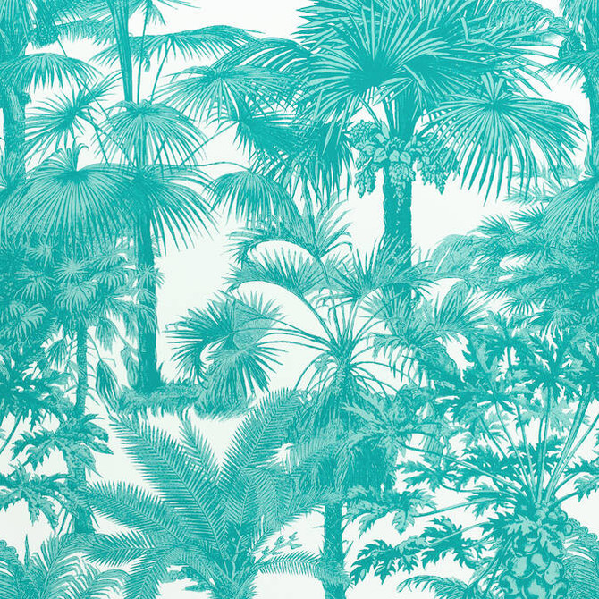 Palm Botanical Turquoise F910101 by Thibaut Fabric Thibaut Fabric Palm Botanical Turquoise F910101Fabric Tropics Fabric Book 100% Cotton ITALY </p><p>Repeat: V: 35 54 - Fabric Carolina -