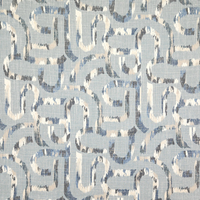 Busy Schedule Chambray by Carole Designer Fabric Blue Crush 36% Polyester, 26% Cotton, 22% Viscose, 16% Linen China 27" V, 13" H HD 55"" - Swanky Fabrics -