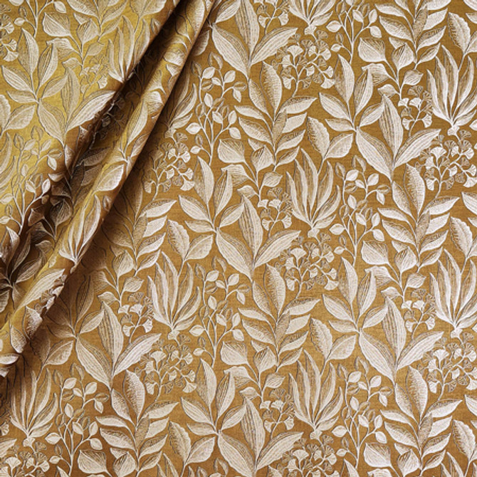 Dance With Me Ochre by Carole Designer Fabric Fearless 67% Polyester, 33% Cotton India 13 1/4" V, 18" H 55" - Swanky Fabrics - Dance With Me Ochre by Carole Designer Fabric Fearless 67% Polyester, 33% Cotton India 13 1/4" V, 18" H 55" - Swanky Fabrics -