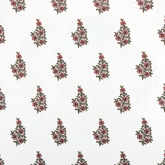 Beauty And Charm Dusty Rose by Carole Designer Fabric First Impressions 60% Cotton, 40% Linen India 15 1/4" V, 5" H HD 51" - Swanky Fabrics - Beauty And Charm Dusty Rose by Carole Designer Fabric First Impressions 60% Cotton, 40% Linen India 15 1/4" V, 5" H HD 51" - Swanky Fabrics -
