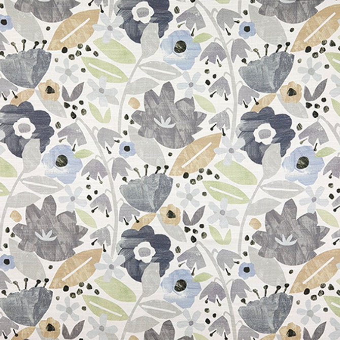 First Friend Stratosphere by Carole Designer Fabric First Impressions 75% Cotton, 25% Linen-Stain Repellent Pakistan 26 1/2" V, 13 1/2" H HD 54.5" - Swanky Fabrics -