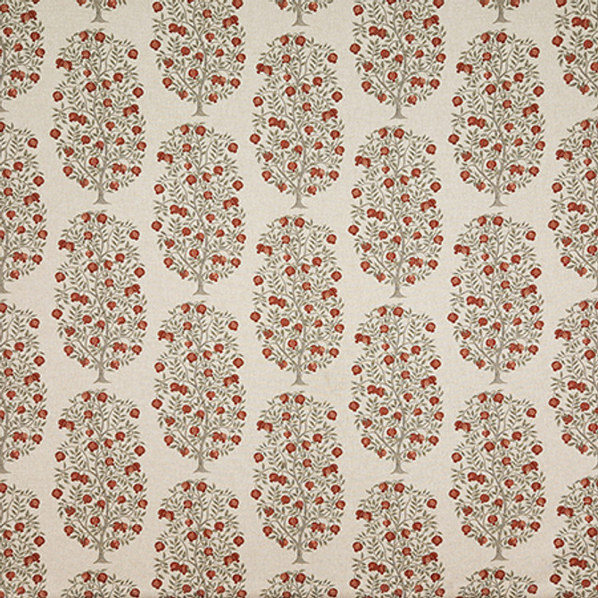 Pomellato Pomegranate by Carole Designer Fabric First Impressions 87% Cotton, 13% Linen Pakistan 12 1/2" V, 6 3/4" H HD 54" - Swanky Fabrics -