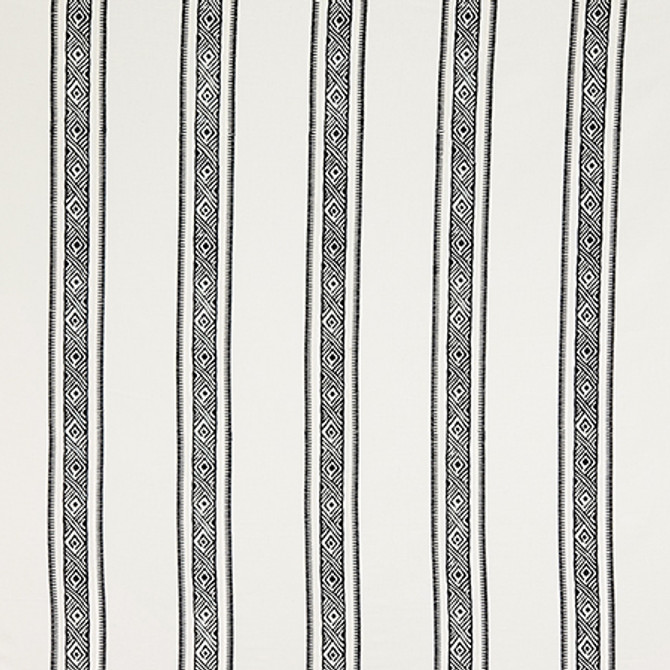 Not Ordinary Domino by Carole Designer Fabric Hidden Treasure Base: 60% Poly, 30% Cotton, 10% Linen Embr: 100% Visc India 5 3/4" V, 6 1/2" H 50" - Swanky Fabrics -