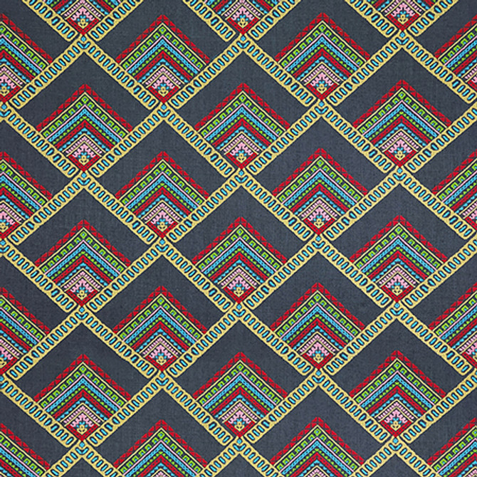 Originality Indigo by Carole Designer Fabric Hidden Treasure 36% Polyester, 26% Cotton, 22% Viscose, 16% Linen China 11 1/2" V, 6 1/2" H HD 54" - Swanky Fabrics - Originality Indigo by Carole Designer Fabric Hidden Treasure 36% Polyester, 26% Cotton, 22% Viscose, 16% Linen China 11 1/2" V, 6 1/2" H HD 54" - Swanky Fabrics -