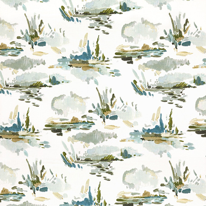 Palette Play Dune by Carole Designer Fabric Hidden Treasure 100% Cotton Spain 27" V, 13 1/2" H HD 54" - Swanky Fabrics -