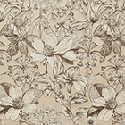 Beautiful Place Parchment by Carole Designer Fabric Manchester 86% Polyester, 14% Cotton India 19 1/2" V, 13 3/4" H 55 1/2"" - Swanky Fabrics -