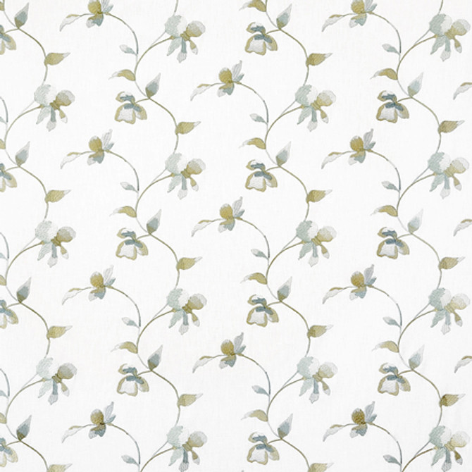 All My Heart Celadon by Carole Designer Fabric Misty Glen Base: 52% Polyester, 48% Cotton Embr:100% Viscose India 9 1/4" V, 9 1/4" H HD 53"" - Swanky Fabrics - All My Heart Celadon by Carole Designer Fabric Misty Glen Base: 52% Polyester, 48% Cotton Embr:100% Viscose India 9 1/4" V, 9 1/4" H HD 53"" - Swanky Fabrics -