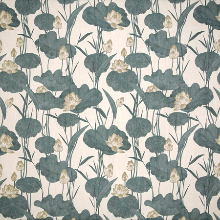 Be Seen Linen by Carole Designer Fabric Misty Glen 72% Polyester, 20% Rayon, 8% Linen China 27" V, 27 1/4" H 55"" - Swanky Fabrics -